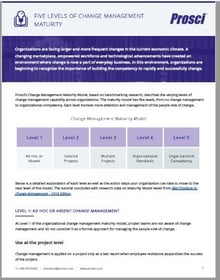 Five Levels of Change Management Maturity