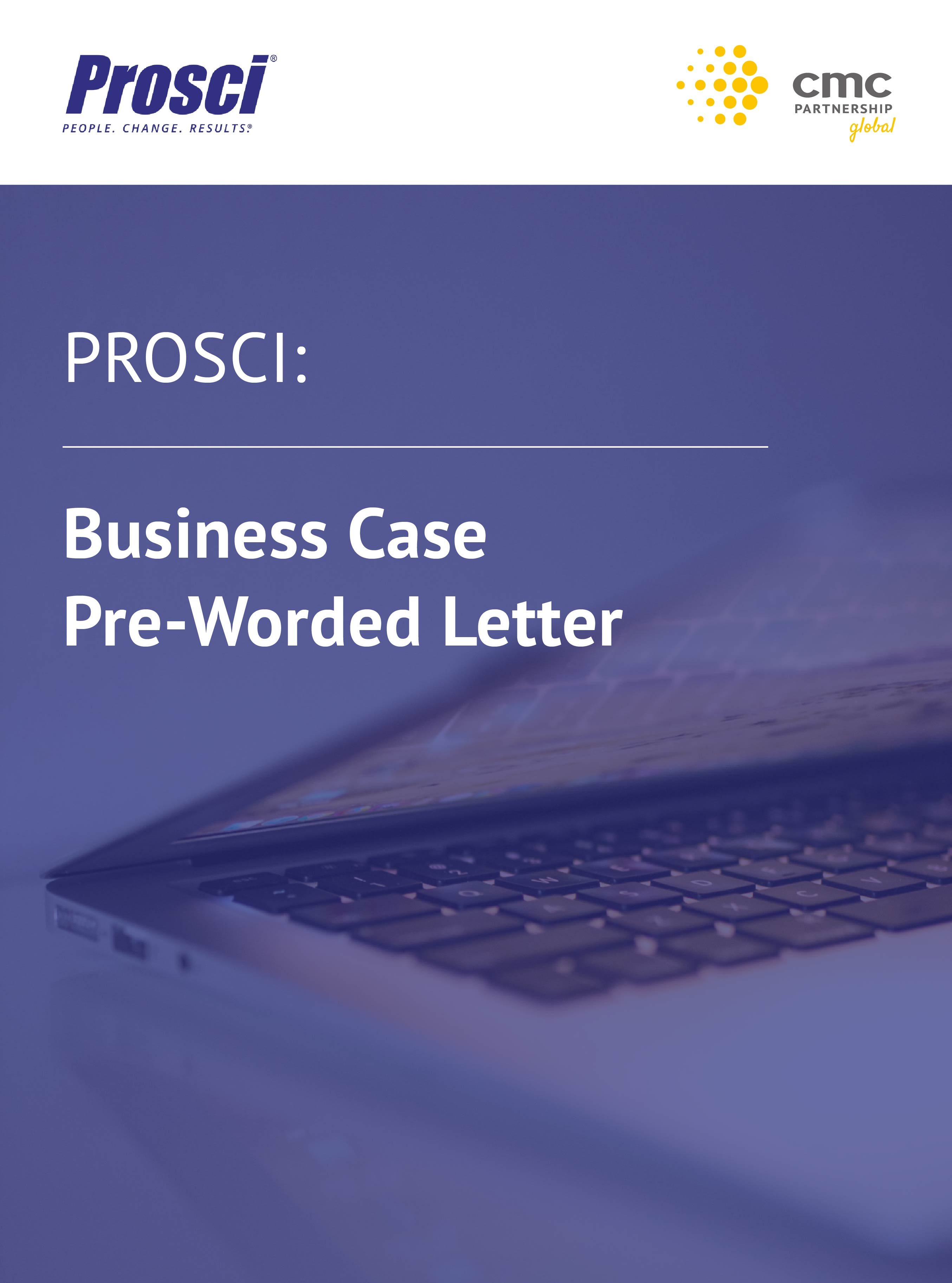 Business Case Pre-Worded Letter 1